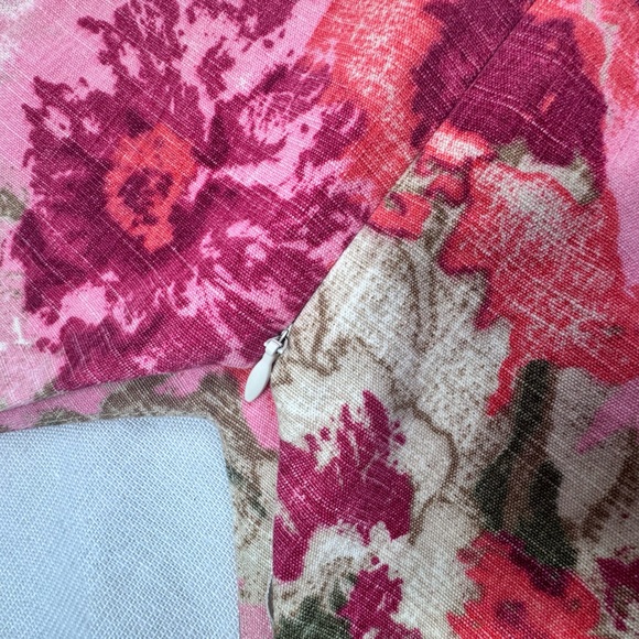 Floral sleeveless Lined Cotton sheath dress - Picture 5 of 11